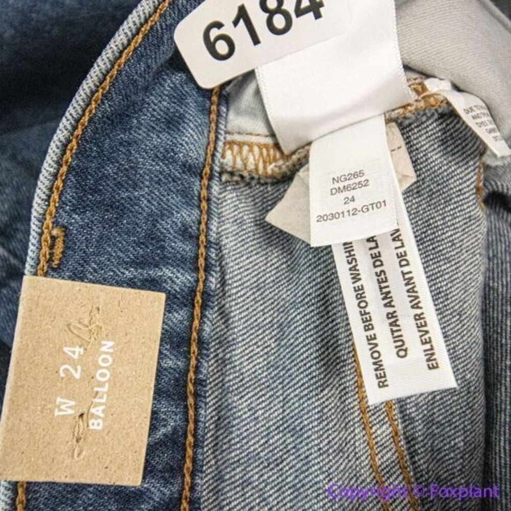 NEW‎ Madewell Balloon Jeans in Ellisboro Wash, 24 - Picture 15 of 15